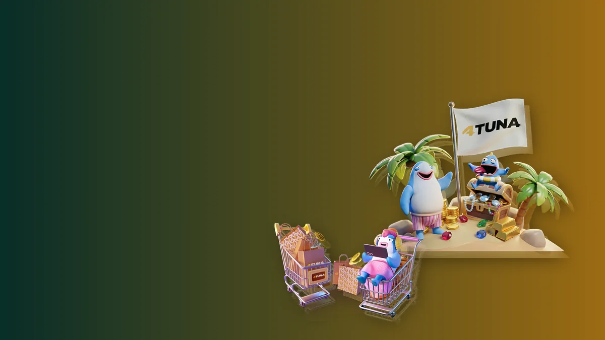 Home scene showing Account journey and cashier clarity within the 4Tuna product